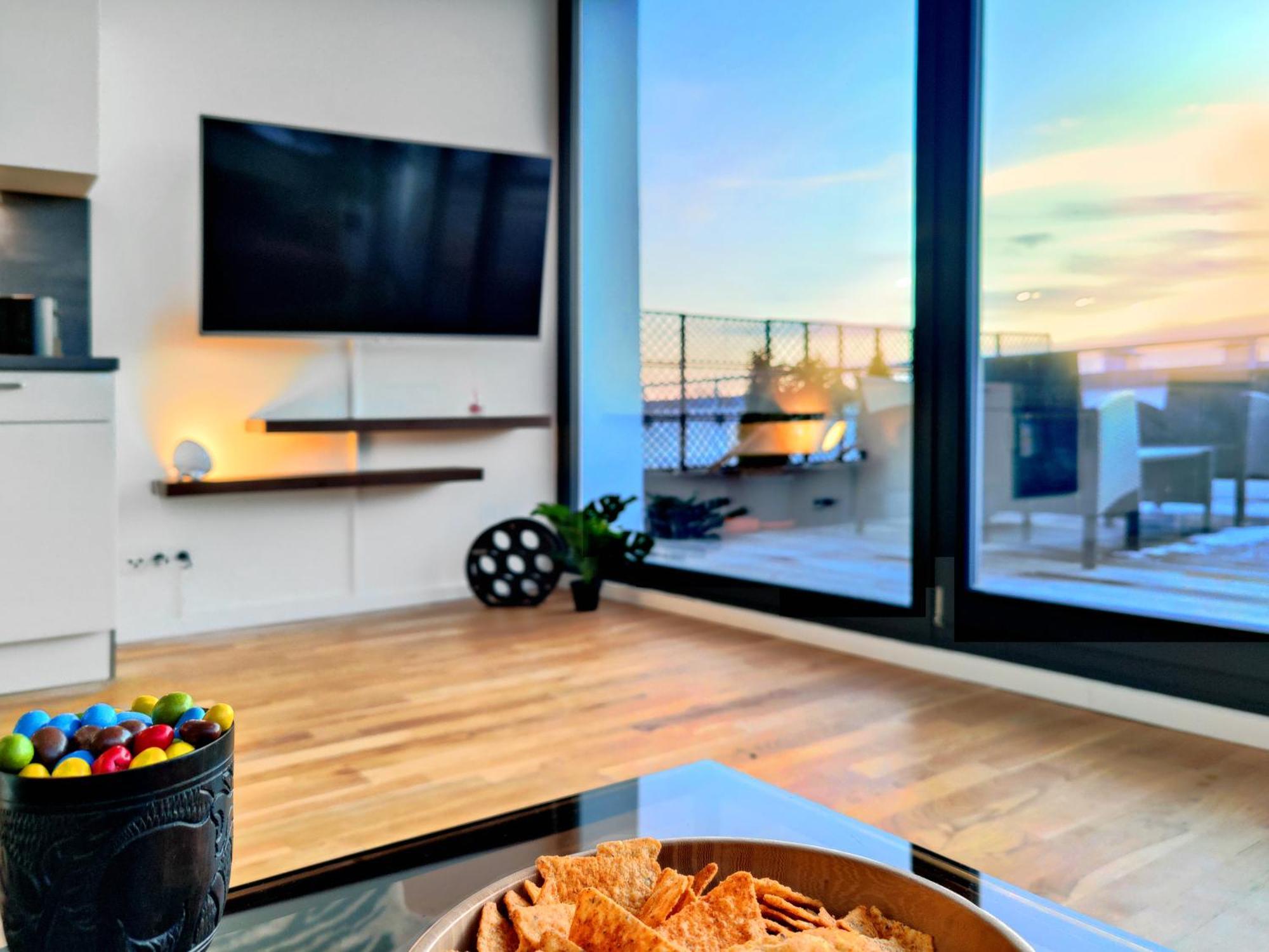 Apartment Maisonette-penthouse Inklusive Whirlpool Ueber Den Daechern Von Magdeburg